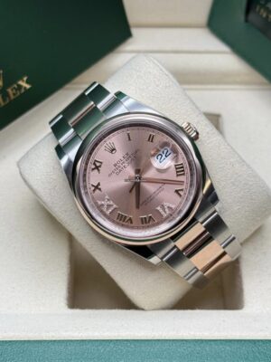 ROLEX DATEJUST 36MM ROSE GOLD AND STEEL 116201