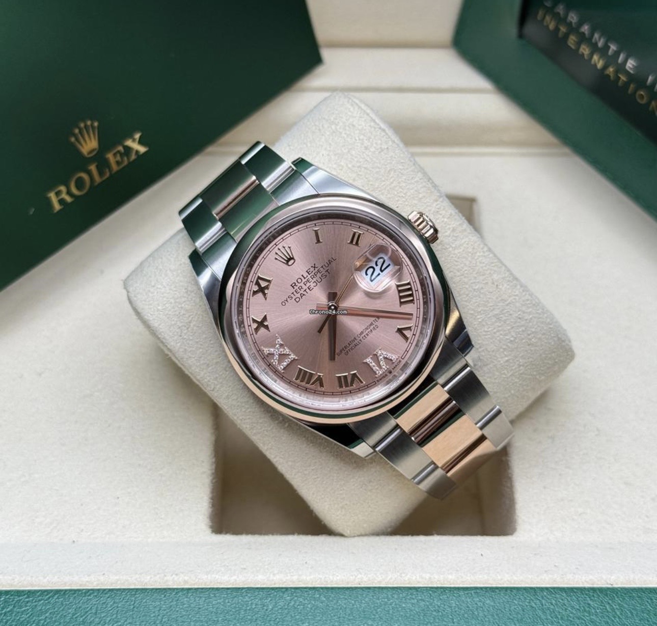 ROLEX DATEJUST 36MM ROSE GOLD AND STEEL 116201