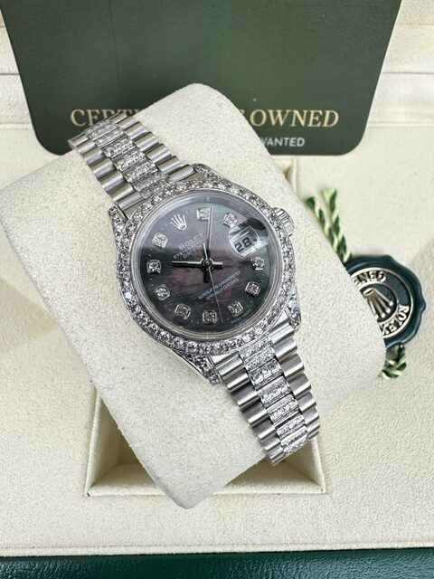 ROLEX WHITE GOLD DATEJUST 26MM BOX PAPERS