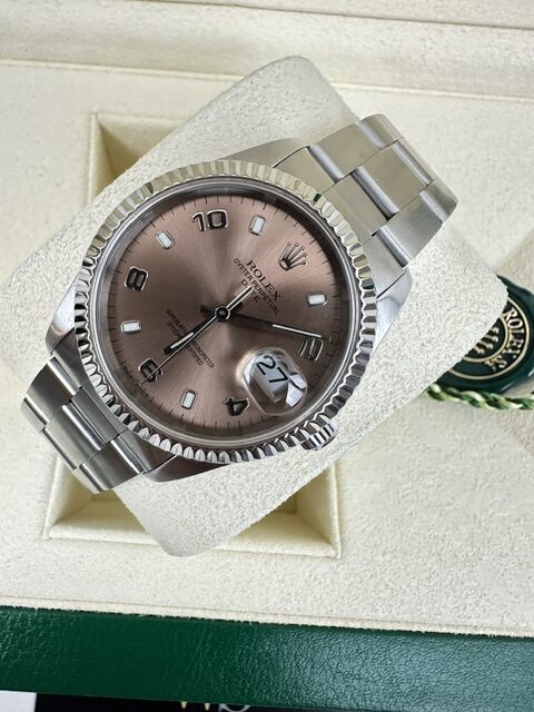 ROLEX OYSTER PERPETUAL 34MM STEEL BOX AND PAPERS