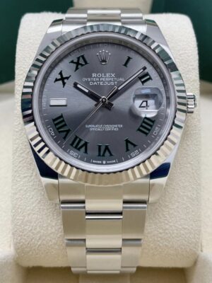ROLEX WIMBLEDON DATEJUST II 41MM BOX AND PAPERS