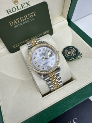 DATEJUST 36MM BI METAL BOX AND R PAPERS