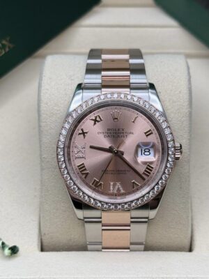 ROLEX DATEJUST 36MM ROSE GOLD AND STEEL 116201