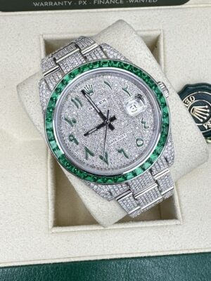 ROLEX 2023 DIAMOND DATEJUST 41MM BOX AND PAPERS