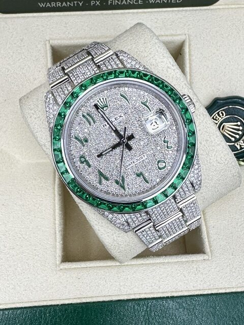 ROLEX 2023 DIAMOND DATEJUST 41MM BOX AND PAPERS