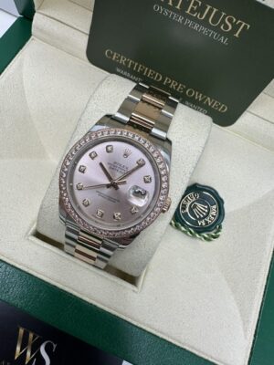 ROLEX DATEJUST 36MM ROSE GOLD AND STEEL 116201