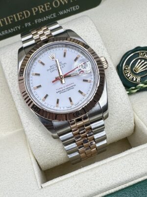 ROLEX TURNOGRAPH DATEJUST 36MM ROSE GOLD AND STEEL 116261