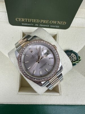 ROLEX DATEJUST 36MM ROSE GOLD AND STEEL 116201