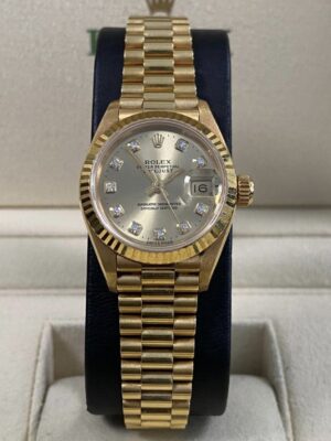 ROLEX DATEJUST LADIES 18K , 79178 BOX AND PAPERS
