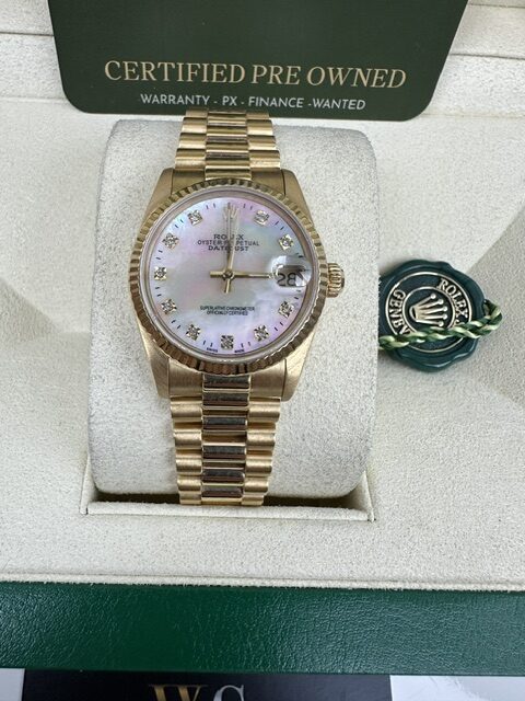 ROLEX 18K YELLOW GOLD DATEJUST  31MM