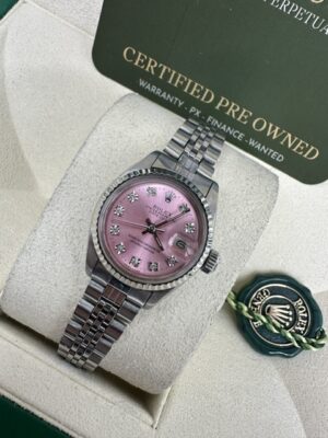BOX AND PAPERS LADIES  26MM  DATE STEEL