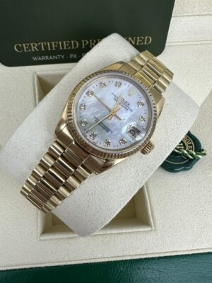 ROLEX 18K YELLOW GOLD DATEJUST 31MM