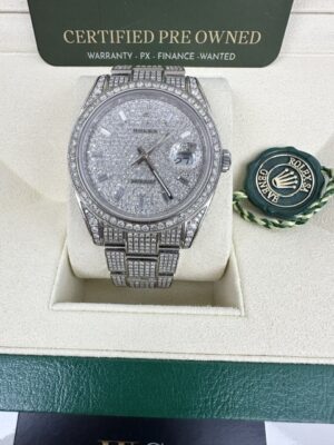 ROLEX 2024 DIAMOND DATEJUST 41MM BOX AND PAPERS