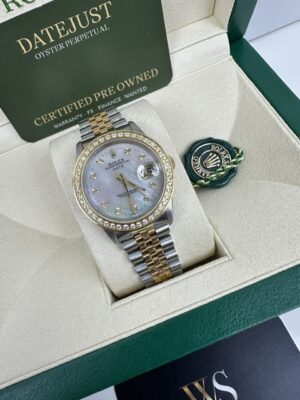 ROLEX OYSTER PERPETUAL DATE 18K AND STEEL 34MM