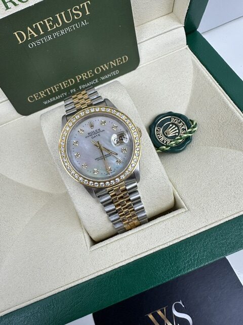 ROLEX OYSTER PERPETUAL DATE 18K AND STEEL  34MM
