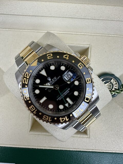ROLEX GMT II 116713LN 40MM BOX AND PAPERWORK