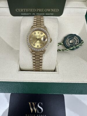 ROLEX DATEJUST 26MM FULL GOLD , WITH BOX AND PAPERWORK