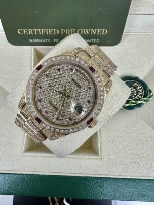 ROLEX 18K YELLOW GOLD DAYDATE 36MM QUICKSET