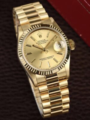 ROLEX 18K YELLOW GOLD DATEJUST 31MM